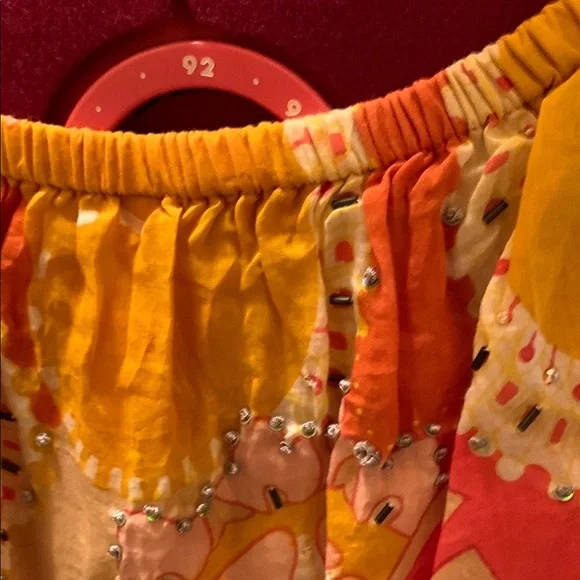 Abella Pink and Yellow Midi Dress - Picture 10 of 15